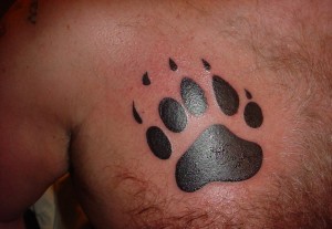 Bear Paw Print Tattoo