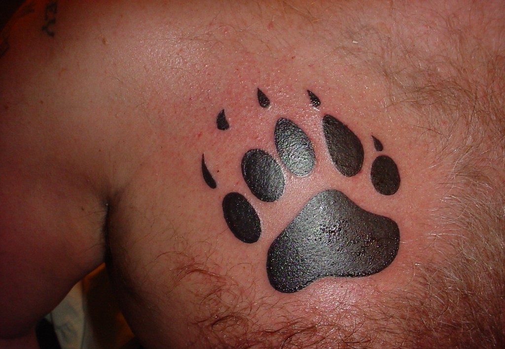 7. Tiny Bear Paw Print Tattoo - wide 6