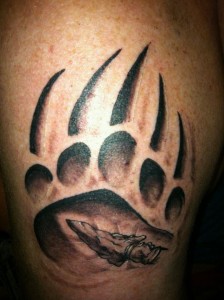 Bear Paw Tattoo Designs