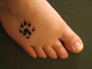 Bear Paw Tattoo Small