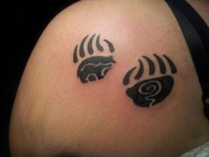 Bear Paw Tattoo for Women