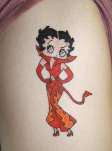 Betty Boop Devil Tattoos