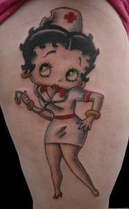 Betty Boop Nurse Tattoos