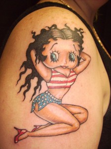 Betty Boop Pin Up Tattoo