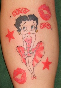 Betty Boop Tattoos for Girls
