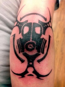 Biohazard Sleeve Tattoo