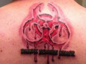 Biohazard Zombie Tattoo