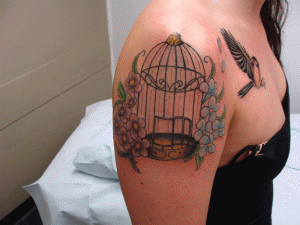 Bird Cage Tattoo Designs