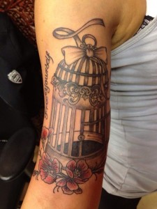 Bird Cage Tattoo Sleeve