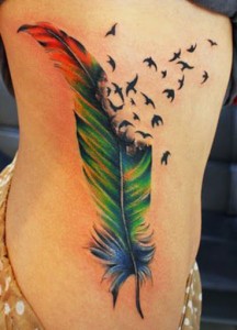 Bird Feather Tattoo