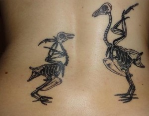 Bird Skeleton Tattoo