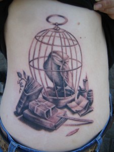 Bird in Cage Tattoo