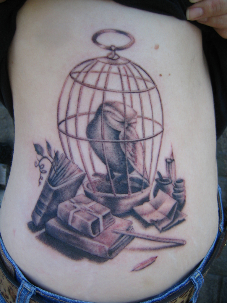 Bird Cage Tattoos Designs, Ideas and Meaning Tattoos For You Flying Bird .....