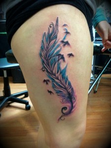 Birds Feather Tattoo