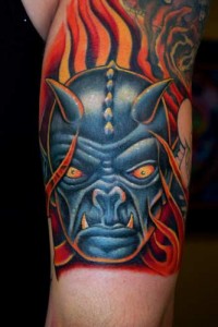 Blue Devil Tattoo