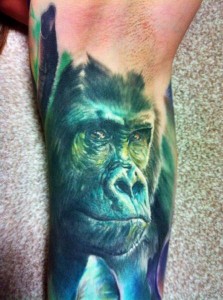 Blue Gorilla Tattoo