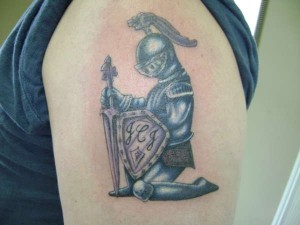 Blue Knight Tattoo