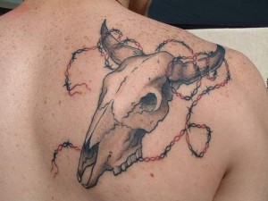 Bull Skull Tattoo Images