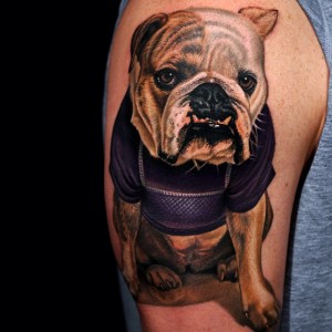 Bulldog Tattoo Sleeve