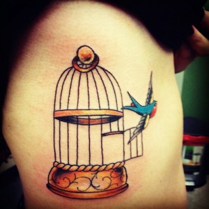Cage Bird Tattoo