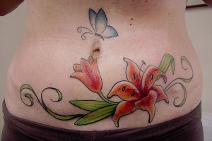 Calla Lily Tattoo with Butterfly
