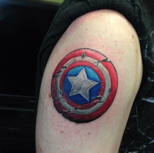 Captain America Shield Tattoo