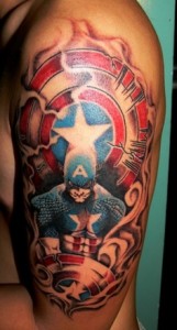 Captain America Tattoo Designs