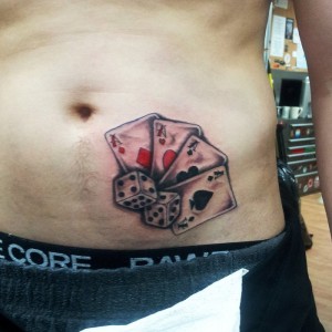 Cards and Dice Tattoos