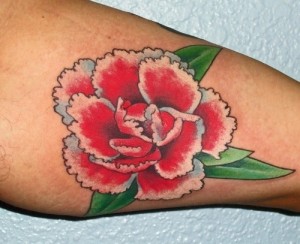 Carnation Flower Tattoo