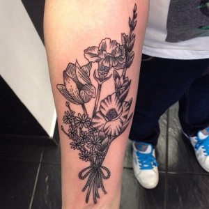 Carnation Tattoo Black