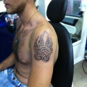 Celtic Bear Paw Tattoo
