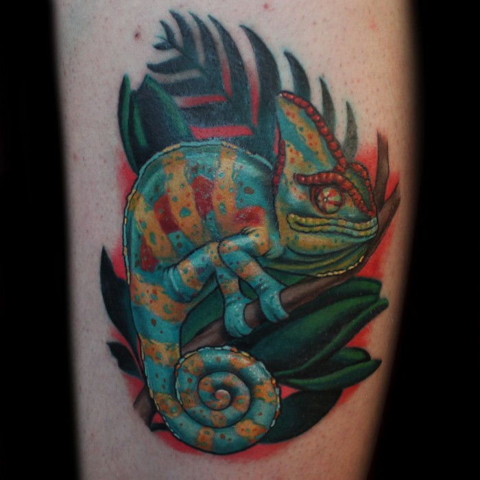 Chameleon Tattoos Designs, Ideas and Meaning | Tattoos For You