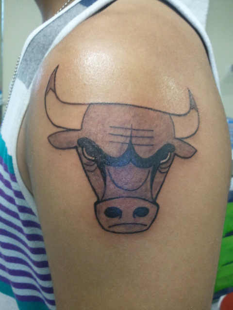 Chicago Bull Tattoo.
