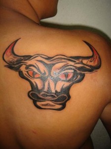 Chicago Bulls Logo Tattoo