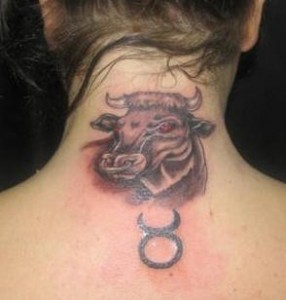 Chicago Bulls Tattoo on Neck