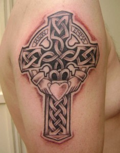 Claddagh Cross Tattoo