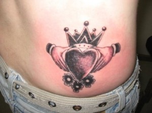 Claddagh Tattoo Lower Back