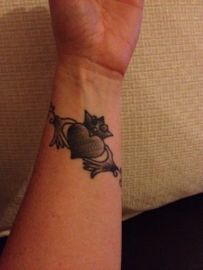 Claddagh Tattoo Wrist