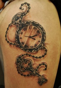 Clock Locket Tattoo