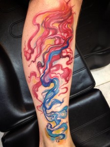 Colorful Smoke Tattoos