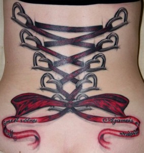 Corset Lace Tattoo