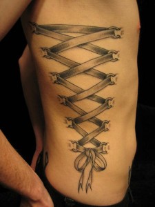 Corset Tattoo on Side