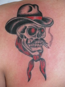 Cowboy Skull Tattoo