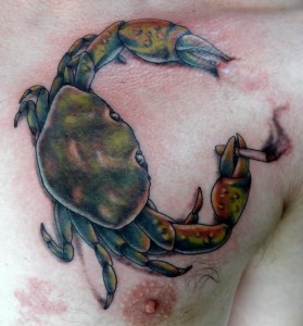 Crab Tattoos for Men