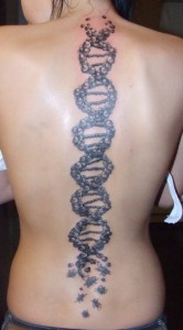 DNA Strand Tattoo