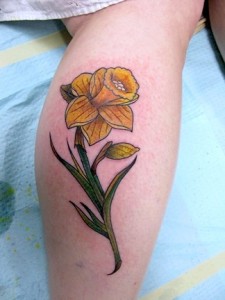 Daffodil Flower Tattoo