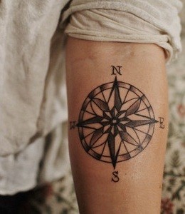 Dainty Compass Tattoos