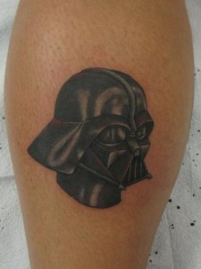 Darth Vader Helmet Tattoo