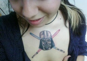 Darth Vader Tattoo Girl