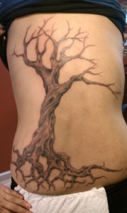 Dead Tree Tattoo Side